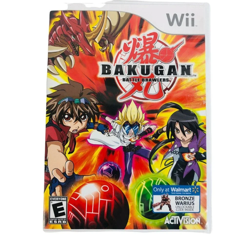Bakugan Battle‎ Brawlers Video Game Nintendo WII Complete Disc Manual Case Works